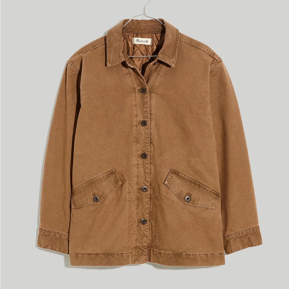 Madewell Garment-Dyed Crockett Canvas Jacket